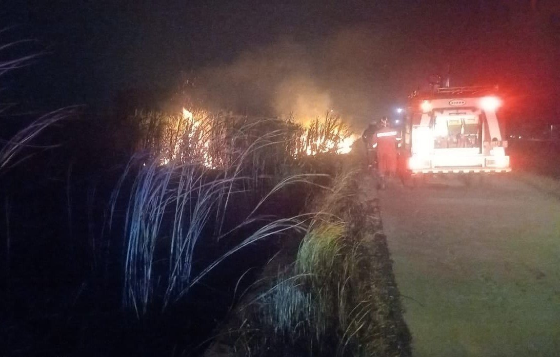 FOTO 16 Agustus_Kebakaran lahan yang terjadi di beberapa wilayah Kabupaten Klaten, Provinsi Jawa Tengah. dok. bpbdkab