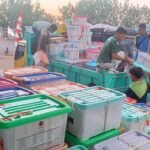 FOTO 17 Agustus_Bantuan logistik peralatan BNPB telah tiba di Pulau Palue untuk selanjutnya didata di Kantor Kecamatan Palue, Kabupaten Sikka, Nusa Tenggara Timur. bnpb
