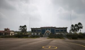 FOTO 22 Agustus_Pantauan dari Bandara Haji Muhammad Sidik, Muara Teweh di Kabupaten Barito Utara, Kalimantan Tengah sesuai dengan pergerakan asap