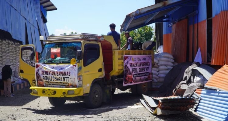 FOTO 23 Agustus_Angkutan truk untuk bantuan pangan warga terdampak gempa Nusa Tenggara Timur. dok. bapanas