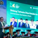 FOTO 23 Agustus_Menteri Usaha Mikro, Kecil dan Menengah (UMKM) Maman Abdurrahman saat orasi ilmiah di Universitas Sumatera Utara (USU). dok. umkm.go.id