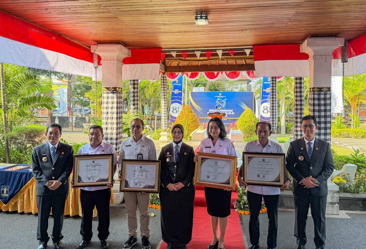 FOTO 23 Agustus_Rangkaian Upacara dan Syukuran Peringatan Hari Pengayoman ke-81 Tahun 2026 di Kantor Wilayah Kementerian Hukum Bali. denpasar