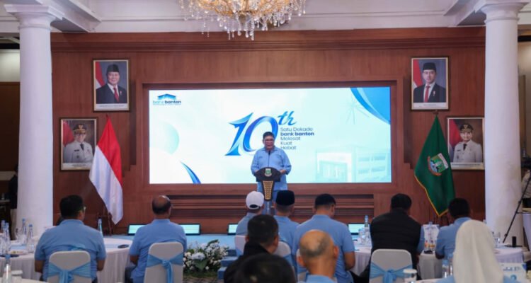 FOTO 3 Agustus_Acara peringatan Hari Ulang Tahun (HUT) Ke-10 Bank Banten di Gedung Negara Provinsi Banten, Kota Serang. dok. bantenprov