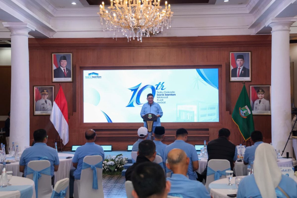 FOTO 3 Agustus_Acara peringatan Hari Ulang Tahun (HUT) Ke-10 Bank Banten di Gedung Negara Provinsi Banten, Kota Serang. dok. bantenprov
