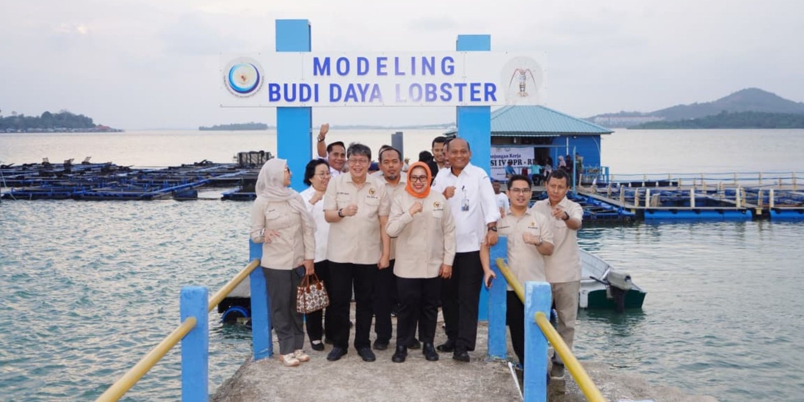 FOTO 3 Agustus_Kunjungan ke lokasi Modeling Budi Daya Lobster di Balai Perikanan Budi Daya Laut (BPBL) Batam. dok. kkp