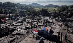 FOTO 30 Agustus_Desa Adat Sade, Lombok Tengah, Nusa Tenggara Barat (NTB) pascakebakaran. dok. kemenpar