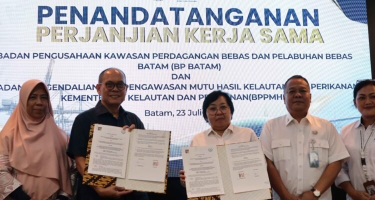 FOTO 31 Juli_Penandatanganan Kerja Sama Kementerian Kelautan dan Perikanan, serta Badan Pengusahaan Kawasan Perdagangan Bebas dan Pelabuhan Bebas Batam (BP Batam)