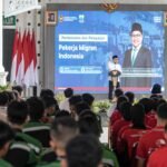 FOTO 5 Agustus_Kegiatan pembekalan, sekaligus pelepasan Calon Pekerja Migran Indonesia (PMI) di Pendopo Kabupaten Cianjur, Jawa Barat. dok. kemenkopm