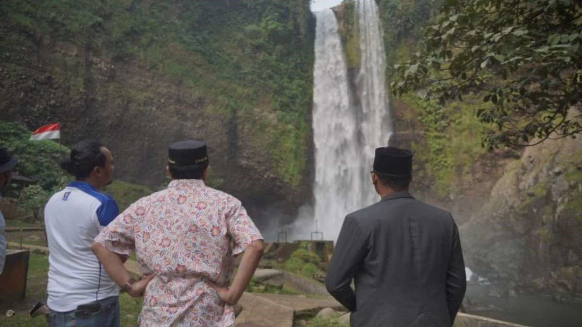 FOTO 5 Agustus_Objek wisata Curug Sanghyang Taraje yang berlokasi di Kecamatan Pamulihan, Kabupaten Garut