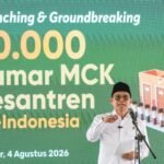 FOTO 5 Agustus_Peluncuran sekaligus groundbreaking pembangunan 10.000 kamar MCK pondok pesantren se-Indonesia. dok. kemenkopm