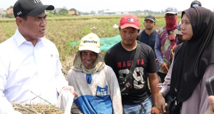 FOTO 1 Sept_Menteri Pertanian (Mentan) Andi Amran Sulaiman bertemu dengan petani di Desa Tegal Sawah. dok.