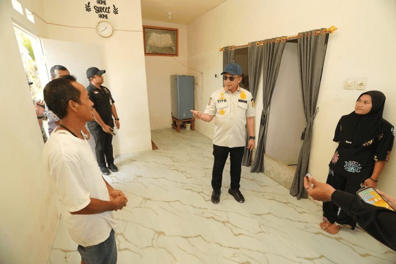 FOTO 11 Sept_hunian tetap (huntap) masyarakat terdampak bencana di Kabupaten Tapanuli Tengah, Sumatra Utara. kemendari