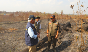FOTO 15 Sept_Peninjauan penanganan kebakaran hutan dan lahan (karhutla) di Bukit Tengkorak, Kec Sepaku, Kab Penajam Paser Utara (PPU), Kalimantan Timur