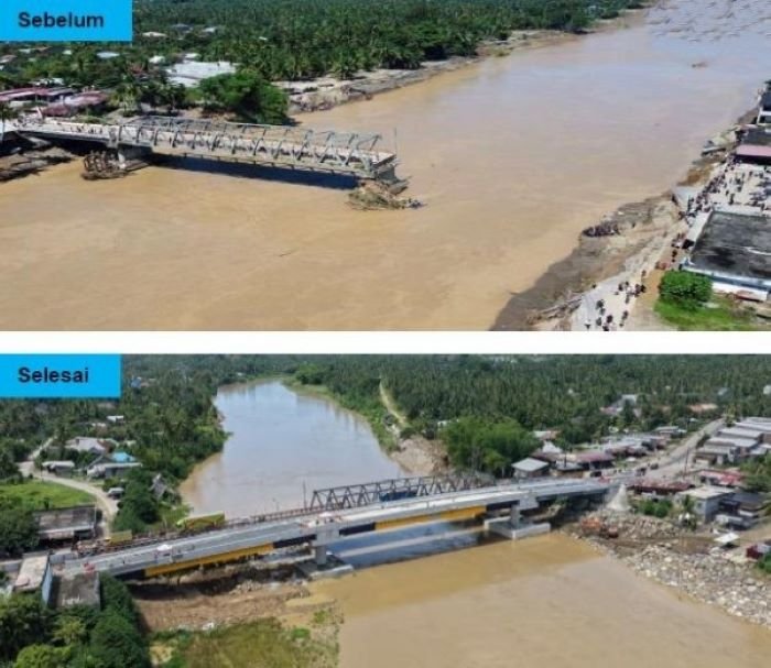 FOTO 19 Sept_Penanganan tiga jembatan terdampak banjir bandang di Provinsi Aceh. dok. kementerianpu INI