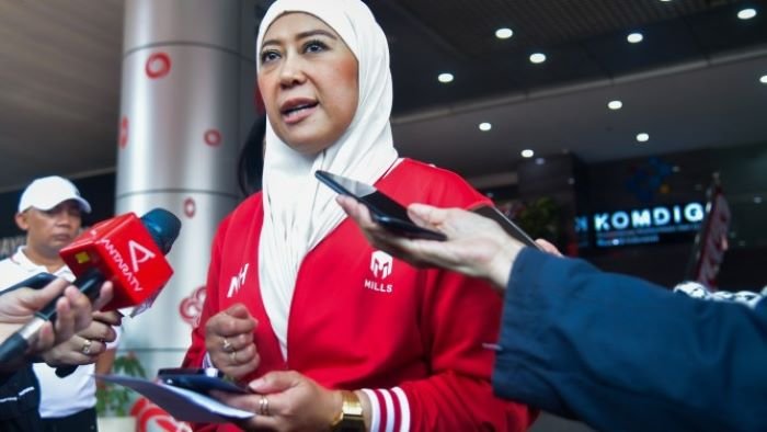 FOTO 2 Sept_Menteri Komunikasi dan Digital (Menkomdigi) Meutya Hafid memberikan keterangan pers kepada media. dok. kemenkomdigi