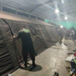 FOTO 2 Sept_Warga Desa Kuta Tengah, Kecamatan Simpang Empat, Kabupaten Karo, mengungsi ke Posko Penanganan Darurat di Desa Sukatepu, Kecamatan Naman Teran. bpbdkab