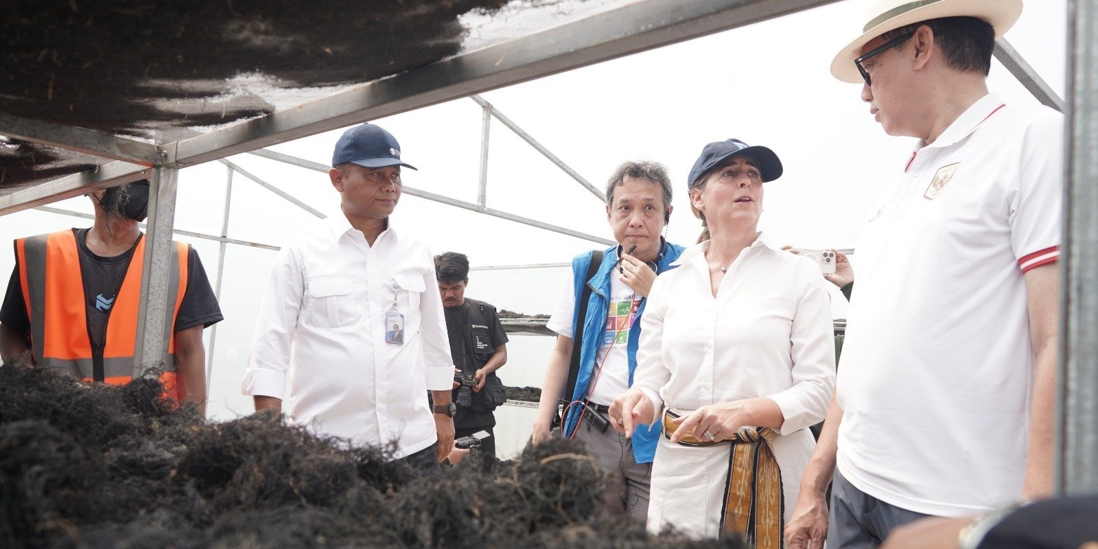 FOTO 25 Sept_Kunjungan ke lokasi budi daya rumput laut Gracilaria di Sidoarjo, Jawa Timur. dok. kkp