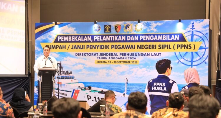 FOTO 29 Sept_Pelantikan Pejabat Penyidik Pegawai Negeri Sipil (PPNS) Direktorat Jenderal Perhubungan Laut 1 INI