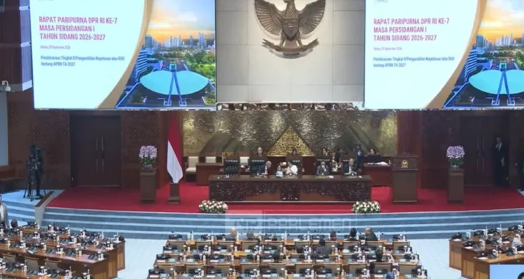 FOTO 29 Sept_Rapat Paripurna Ke-7 DPR Masa Persidangan I Tahun Sidang 2026 - 2027. dok. tvparlemen