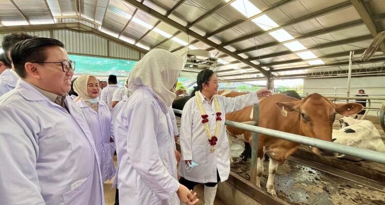 FOTO 30 Sept_Ketua Komisi IV DPR Siti Hediati Hariyadi beserta rombongan saat mengunjungi Koperasi Usaha Tani Ternak INI
