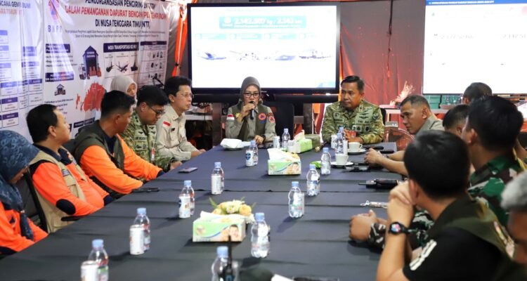 FOTO 8 Sept_Rapat konsolidasi, evaluasi, dan penutupan Pos Pendukung Logistik Nasioanl (Posduklognas) Halim Perdanakusuma di Posduklognas Halim INI