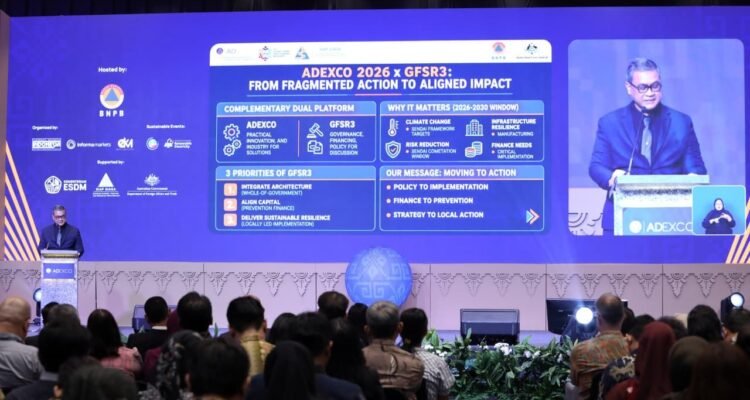 FOTO 9 Sept_Pembukaan The 3rd Global Forum for Sustainable Resilience (GFSR) dan ADEXCO 2026 di JiExpo Kemayoran Jakarta. dok. bnpb INI