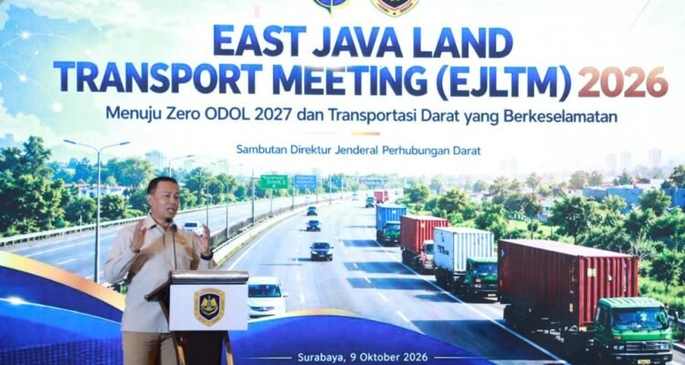 FOTO 10 Okt_Kegiatan Forum East Java Land Transport Meeting 2026 dengan tema Menuju Zero ODOL 2027 dan Transportasi Darat yang Berkeselamatan. dok. hubdatkemenhub INI