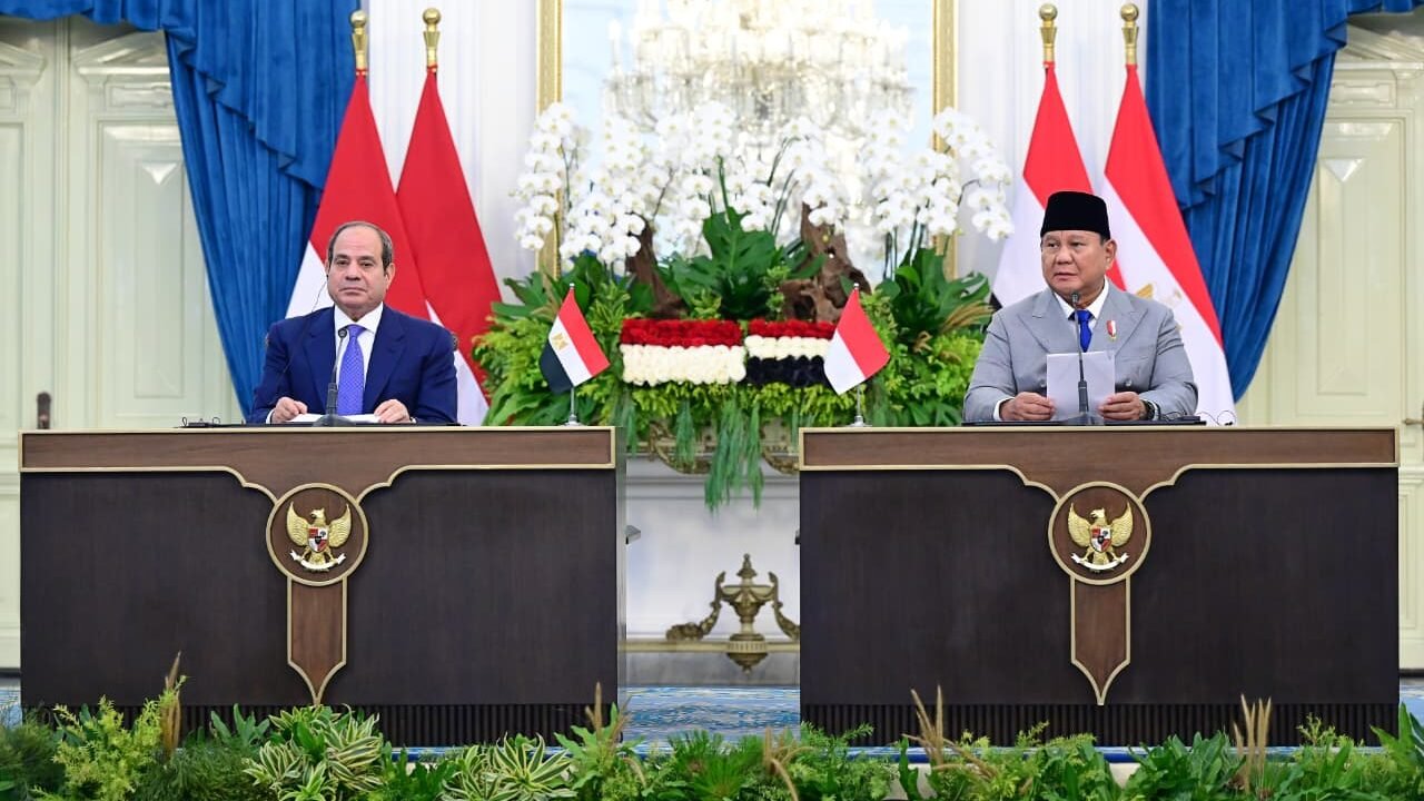 FOTO 11 Okt_Pertemuan Presiden Prabowo Subianto dan Presiden Republik Arab Mesir Abdel Fattah El-Sisi di Istana Merdeka, Jakrta. dok. setpres