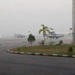 FOTO 16 Okt_Bandara Douw Aturure Nabire terdampak asap karhutla. dok. bandaradouwatururenabire