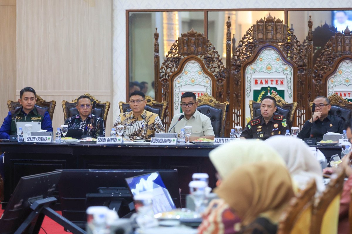 FOTO 18 Okt_Rapat Koordinasi (Rakor) Satlinmas Provinsi Banten Tahun 2026 di Pendopo Gubernur Banten, Kota Serang