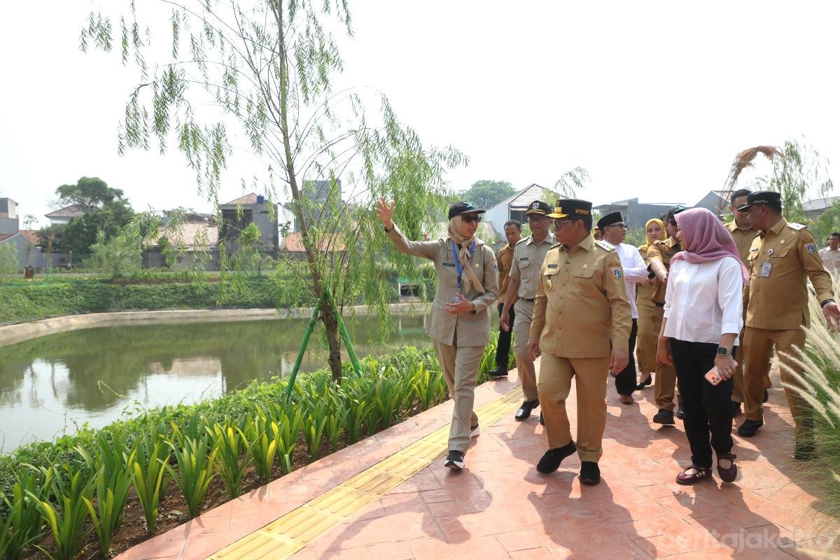 Perkuat Infrastruktur Pengendali Banjir, Pram Resmikan Dua Embung Konservasi di Jaktim