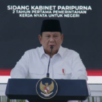 FOTO 21 Okt_Presiden Prabowo Subianto saat Sidang Kabinet Paripurna II Tahun Pertama Pemerintahan di Istana Kepresidenan